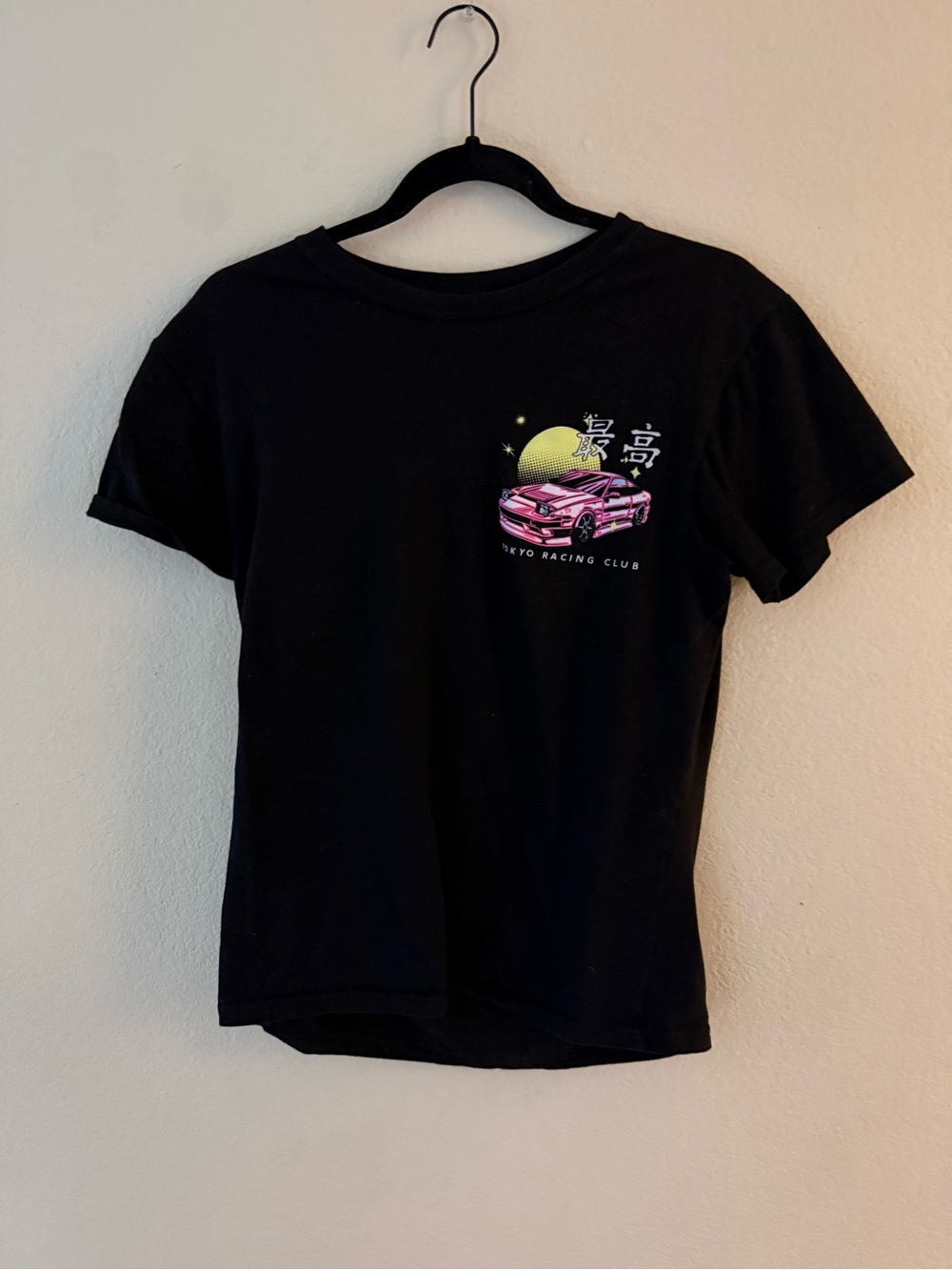 Savage Crew Black Graphic Racing Club T‑Shirt